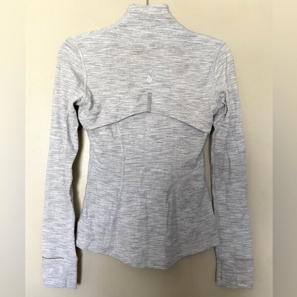 Lululemon Women’s Define Jacket in Wee Are From Space Ice Grey Alpine Size 4 EUC - Picture 2 of 3